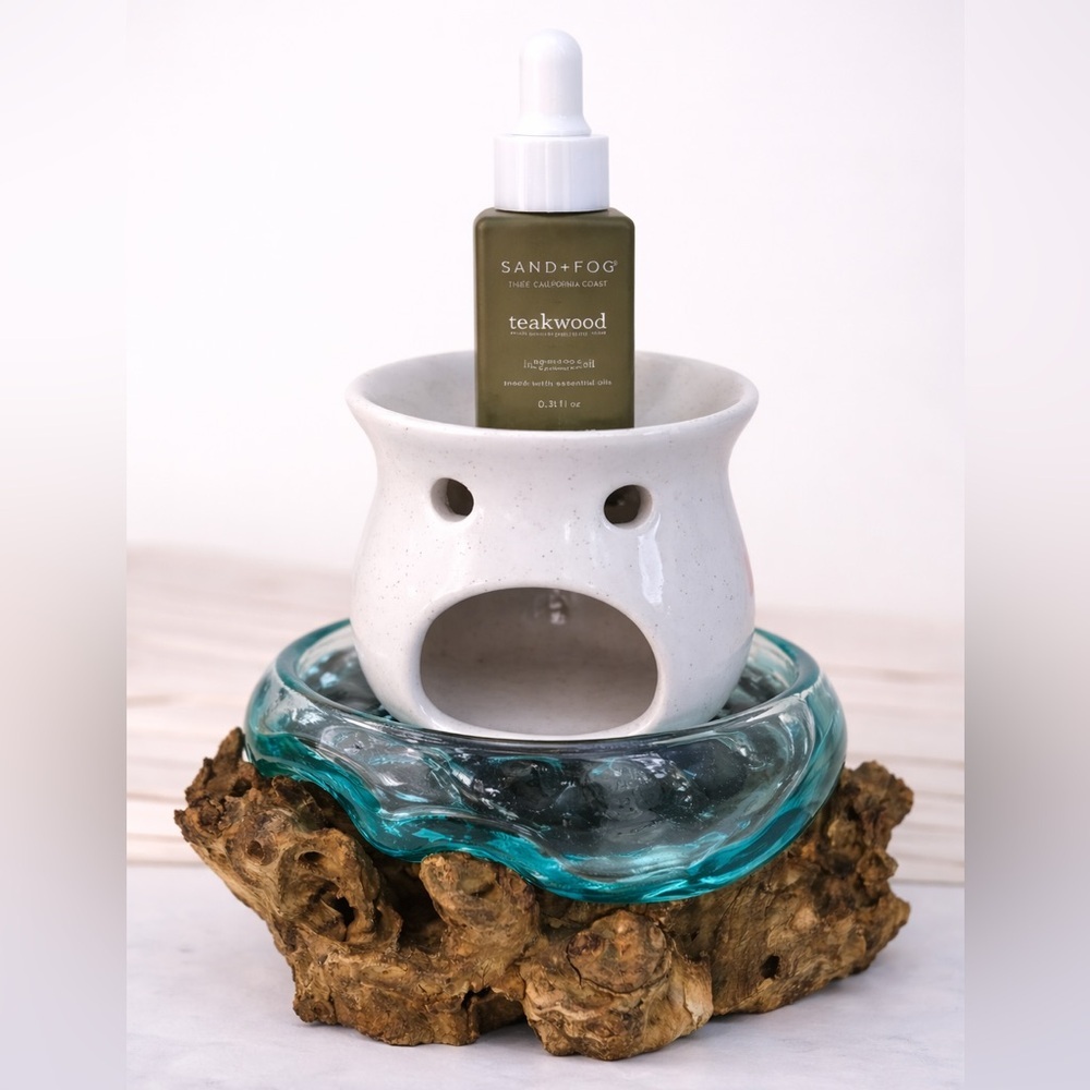 🪵SET Sand &Fog diffuser oil and ceramic base set